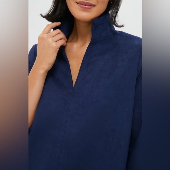 TUCKERNUCK Midnight Blue Suede Clifton Dress - Size Medium - Picture 4 of 9